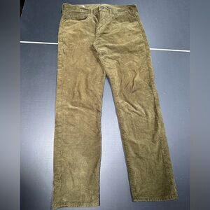 GAP Men's Olive Green Corduroy Pants